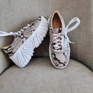 Chunky print sneakers